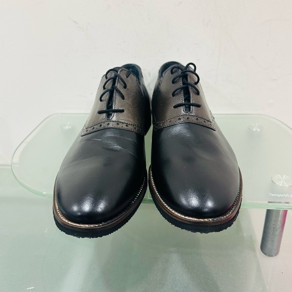 NWOT Red Tape Formal Oxford Black /Brown Leather Shoes For Mens Size 13 - Picture 3 of 9